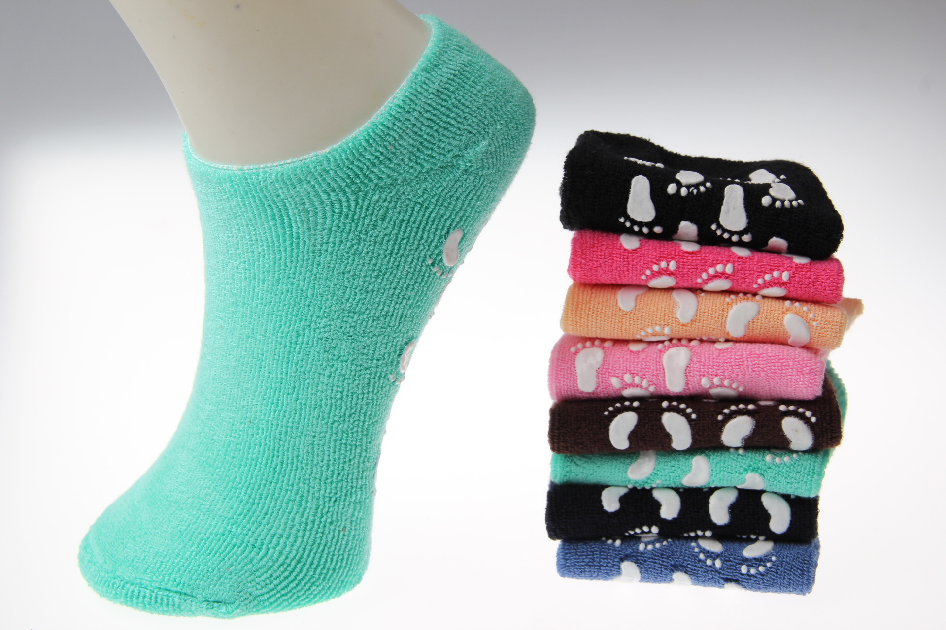 秋冬地板袜 加厚防滑点胶地板袜子 成人地板袜批发 加厚 防滑