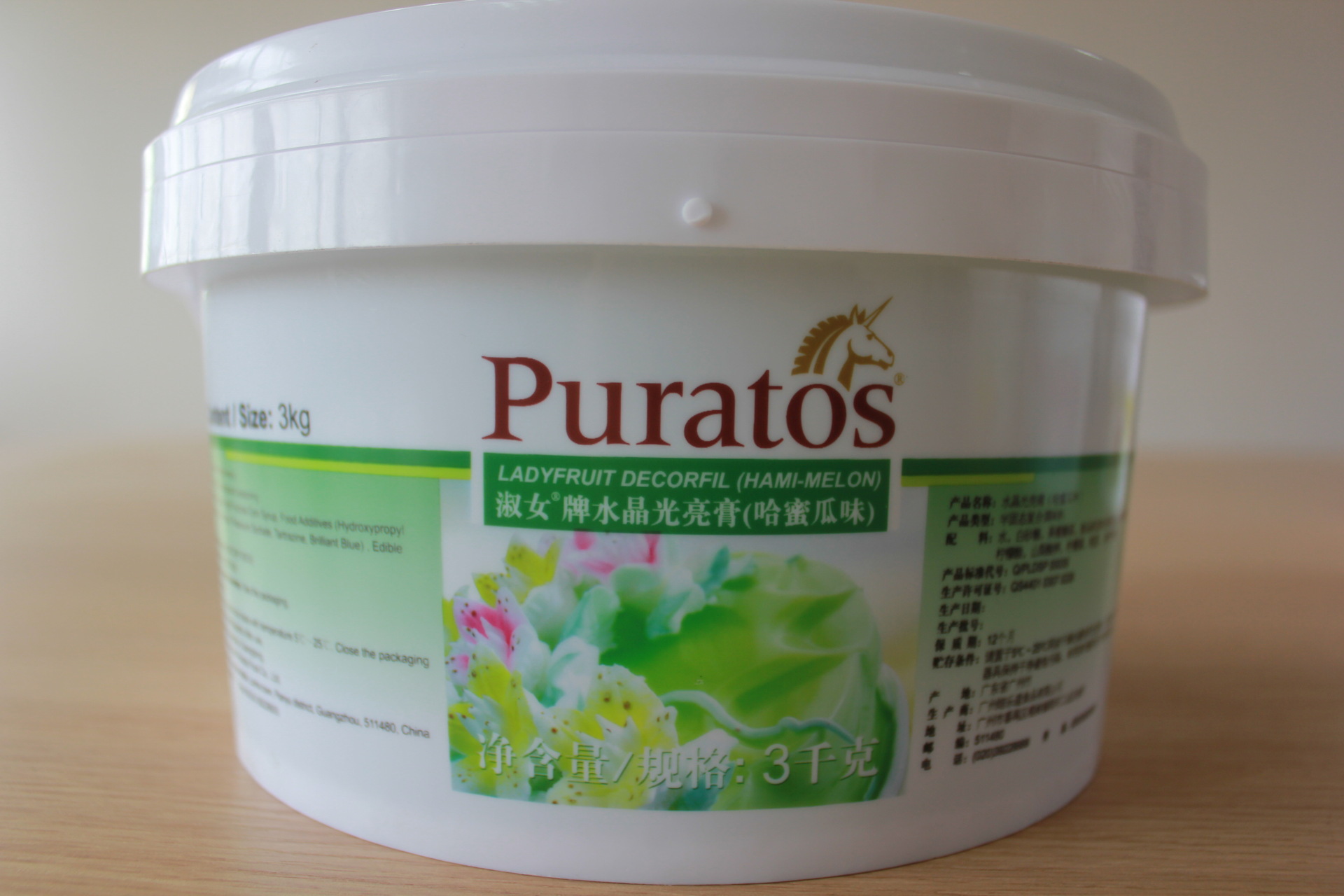 焙乐道【淑女牌】水晶光亮膏 果膏 3kg*4/箱