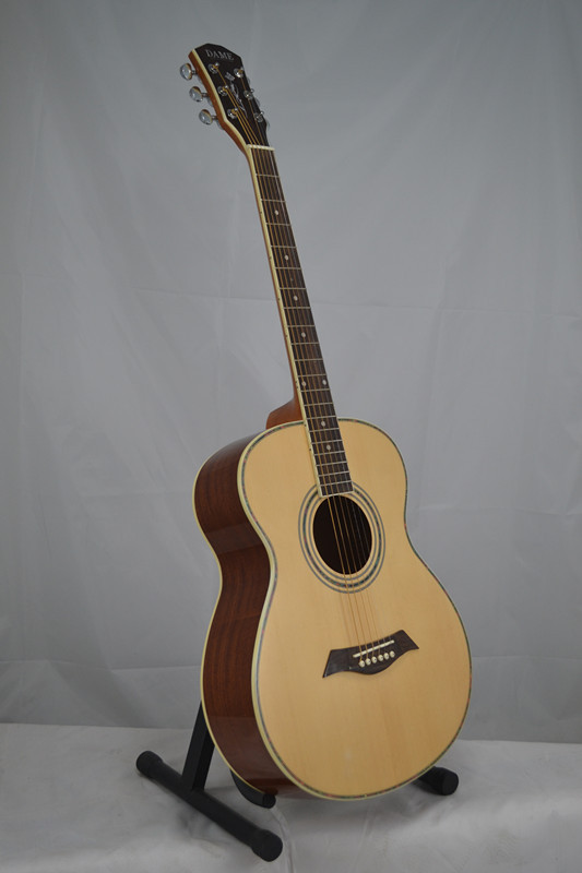 dame 40寸民谣吉他 云杉面板沙比利底侧板