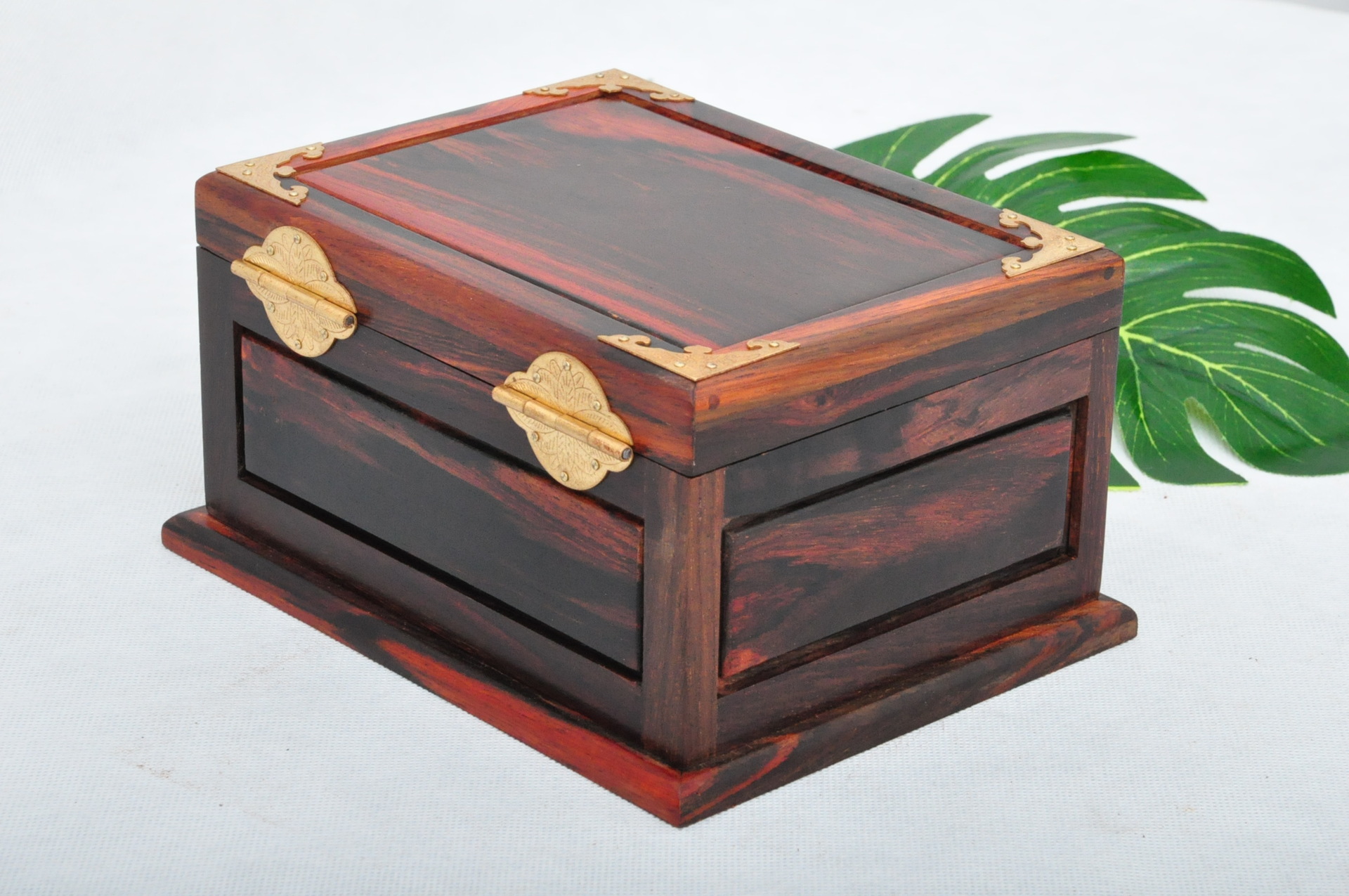 红木酸枝首饰盒带屉 佛珠盒 把件盒 梳妆盒 素面礼品盒木质工艺品