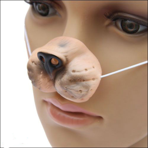 化装舞会用品 动物假鼻子 猪 鸭嘴 鸡狗 熊鼻子 一套 鼻子套装