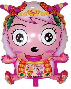 打造爆款升空氢气球~喜羊羊~海绵宝宝气球外贸出口