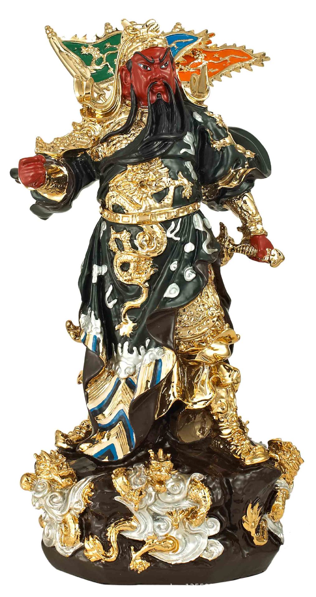 踩云关公摆件 提刀关公工艺品关公像图片_13