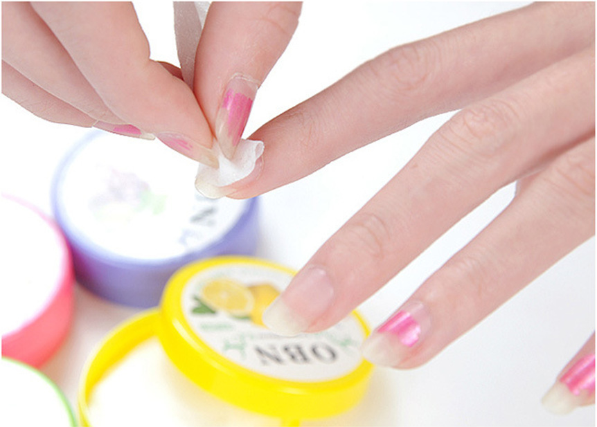 油性卸甲巾女士必备水果味洗甲巾 快速洗甲棉卸甲片水