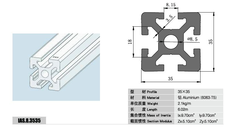    湖南嘉銳新馳工業科技有限公司經營多種規格鋁型材,型號