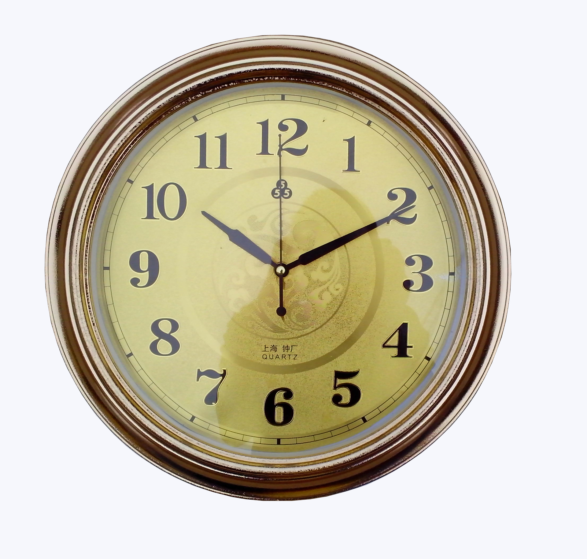 80后房间装修精品扫描石英钟挂钟3722白裂纹