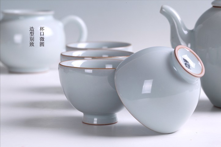 北宋官窑-金玉满堂.厚道 高档陶瓷茶具批发 广西南宁北海礼品定制