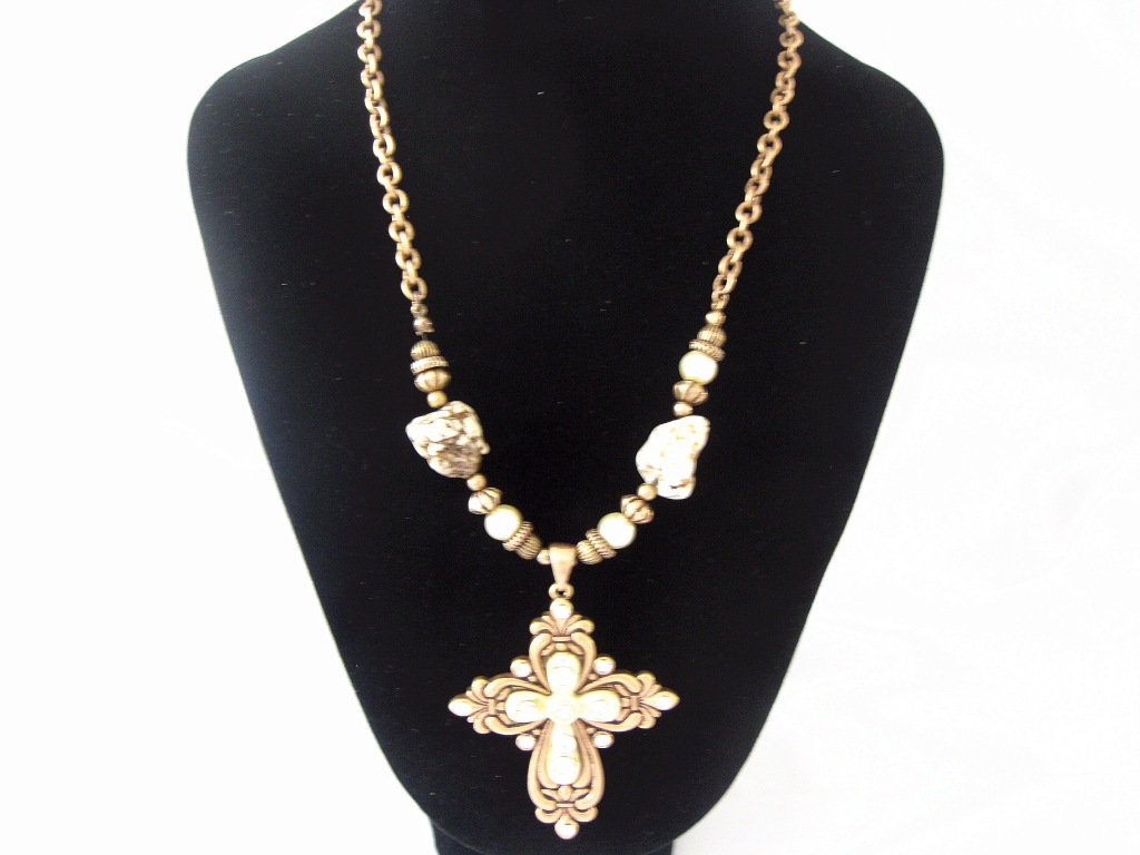 fara外贸原单欧美范儿简约时尚气质大牌十字架项链