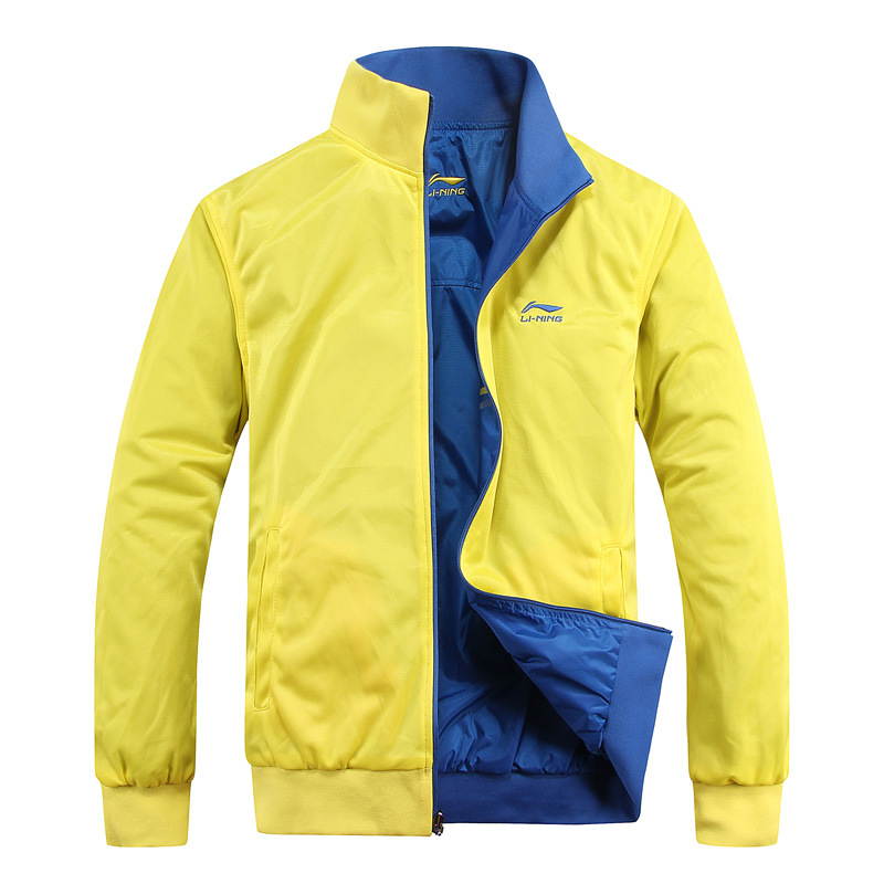 厂家供应2013秋冬季新款正品李宁男式时尚休闲双面穿夹克外套批发