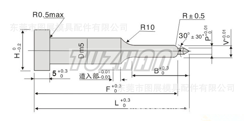 抽芽冲头 凸模 上模 阳模 冲针