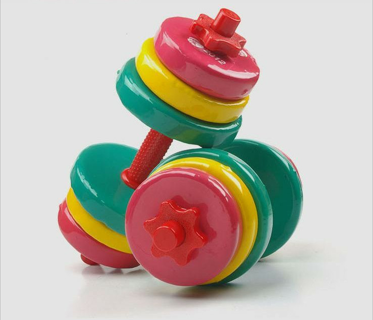 厂家直销彩胶手铃(铁芯) 健身房专业器材 包胶手铃