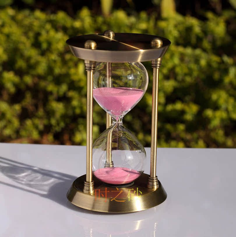 供应时之砂计时沙漏 一件代销沙漏 生日礼物 金属沙漏30分钟摆件