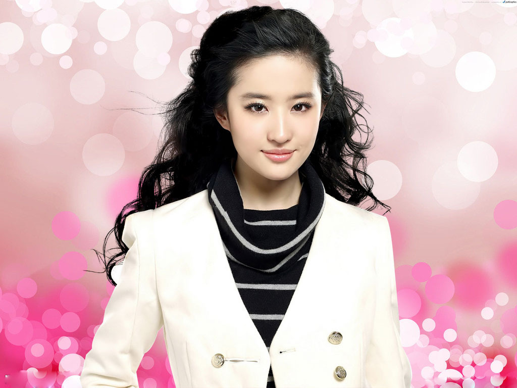 ps作业梦幻抠图之刘亦菲图