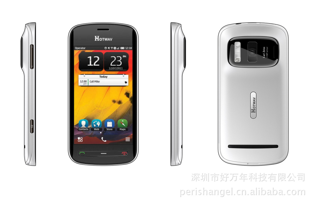 8808 双卡双待 4频 4.0寸pda 带wifi,tv,fm radio,蓝牙等