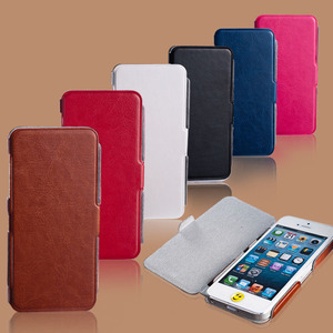 批发苹果皮套 商务苹果皮手机壳 时尚简约 新款iphone5系列hot