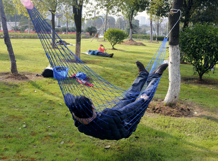 【品名】加粗军绿网状吊床