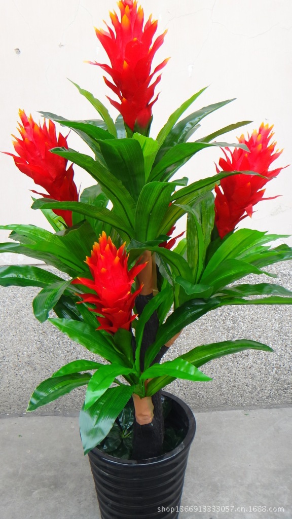 13年实体店畅销款 仿真植物树 五头鸿运当头 落地盆栽绿植图片_9