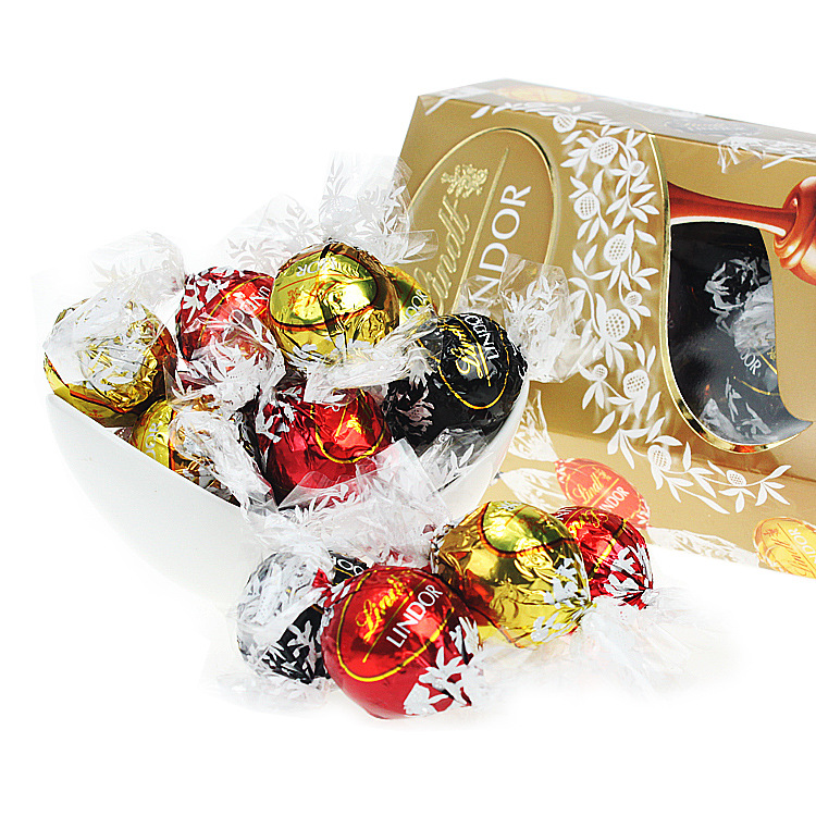 原装正品lindor瑞士莲 软心球什锦克力200g 进口零食