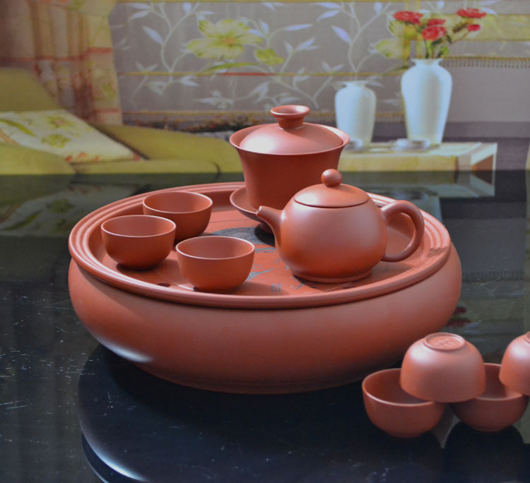 创意礼品手刻李小龙头像紫砂功夫茶具套装紫砂壶礼品定制