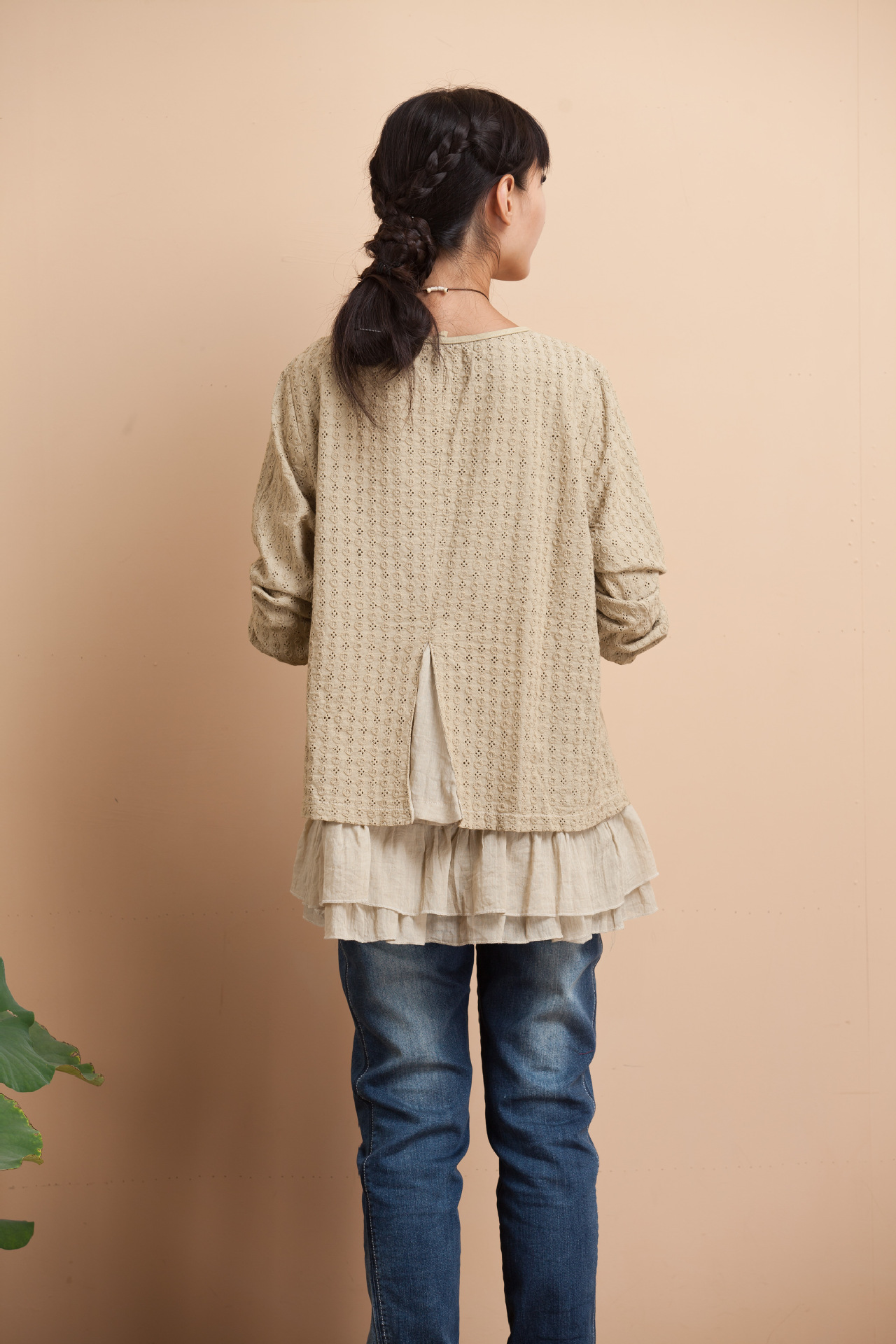 供应2013秋冬新款江南布衣风格棉麻上衣