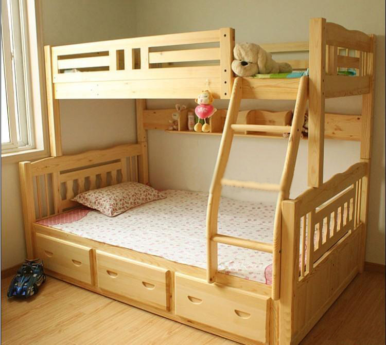 最便宜的上下铺床 儿童实木床高低子母床双层床组合部分地区包邮图片