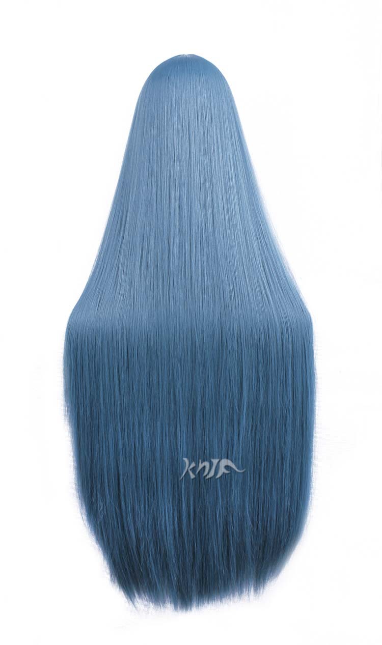 卡诺动漫cosplay灰蓝色万用一米长直发假发 现货批发正品wig188m