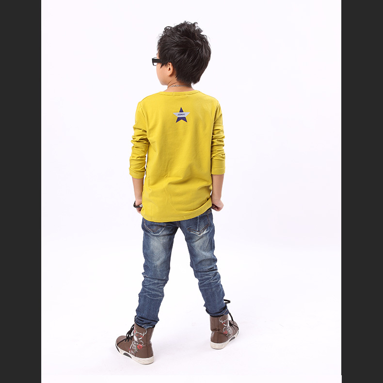 2013新款品牌童装男童长袖纯棉t恤 男孩子tshirt 热卖全棉儿童