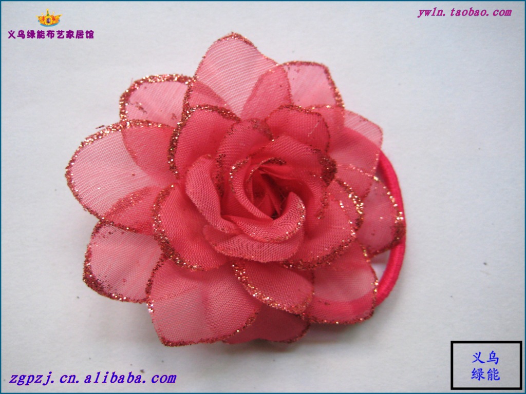 【图】【义乌服饰配件】厂家直销丝绸花 丝绸头花_服装加工设备零部件