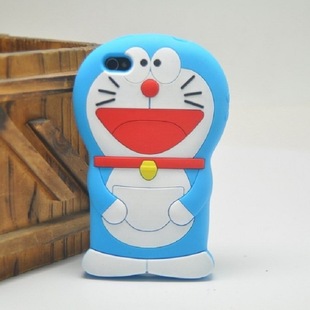 苹果4/5 叮当猫硅胶手机套 iphone4s手机套 手机套 批发