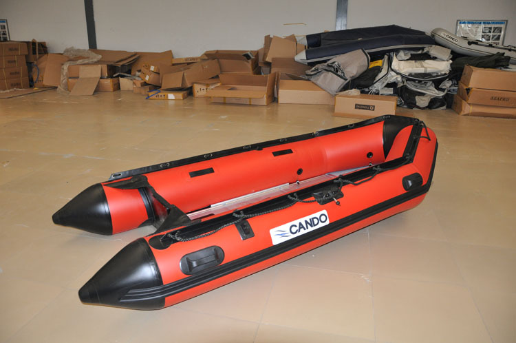【cando品牌】铝合金底板橡皮艇充气船冲锋舟钓鱼船3人4人ms300