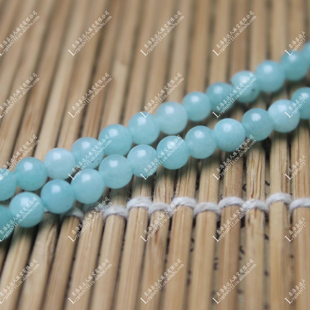 批发天然水晶半成品 染色天河石圆珠散珠diy手工饰品配件批发