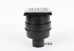 虹吸同层排水管件 hdpe 不锈钢直排地漏 方形pe地漏