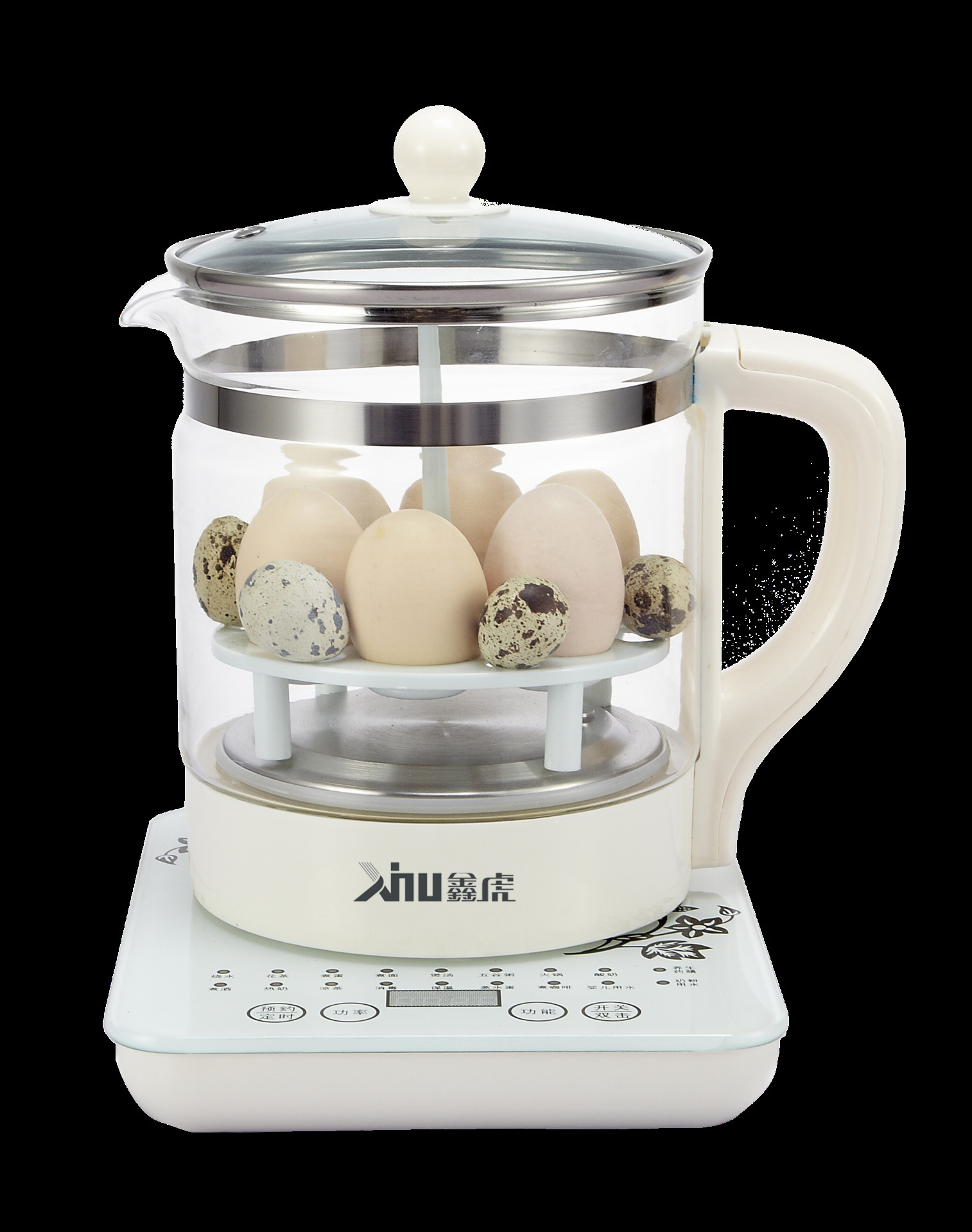 厂家直批多功能玻璃养生壶 加厚玻璃煎药壶 酸奶煮茶壶玻璃