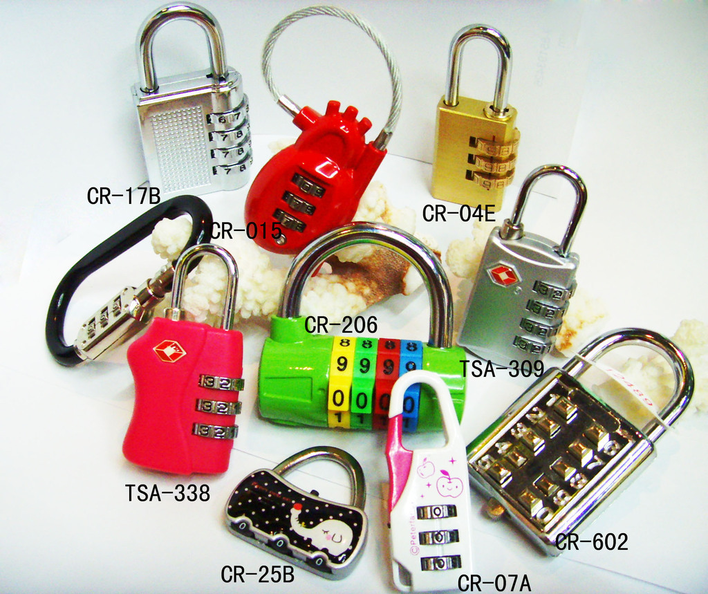供应3位密码挂锁 箱包旅行密码锁 数字锁 挂锁厂 厂家直销