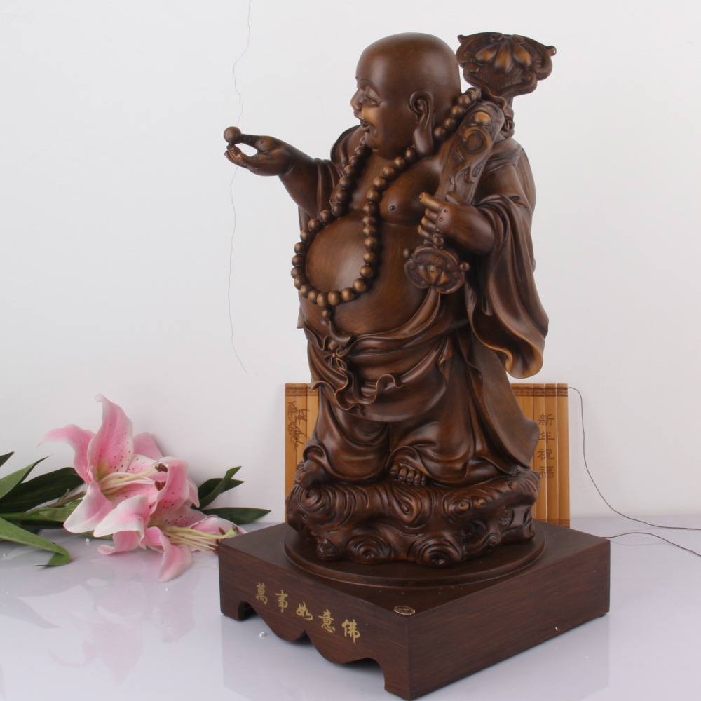 2013年产品 厂家直销 富贵如意佛(黑檀木 弥勒站佛 笑佛 背布袋佛