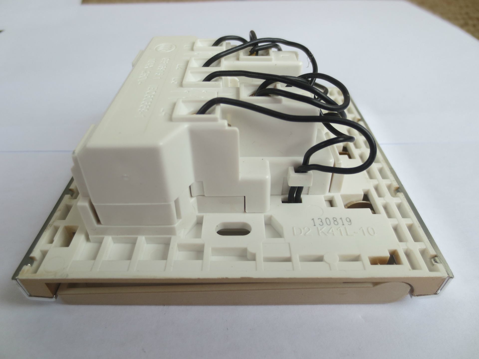 福田点开关 奢华d2香槟金四位单控开关 钢琴键般的开关正品