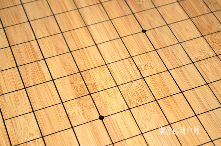 2厘米全楠竹围棋棋盘 激光刻线双面盘 19线/13线 厚重耐磨盘