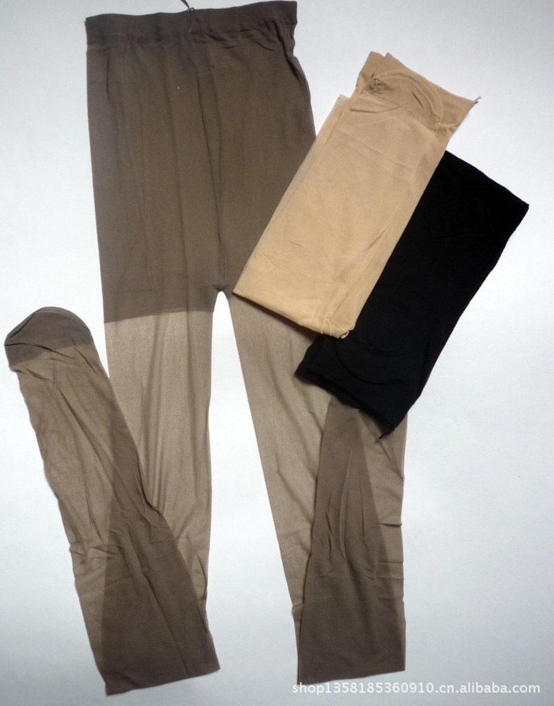 批发供应 女士涤纶超薄连裤丝袜 黑色 肉色 厂家直销