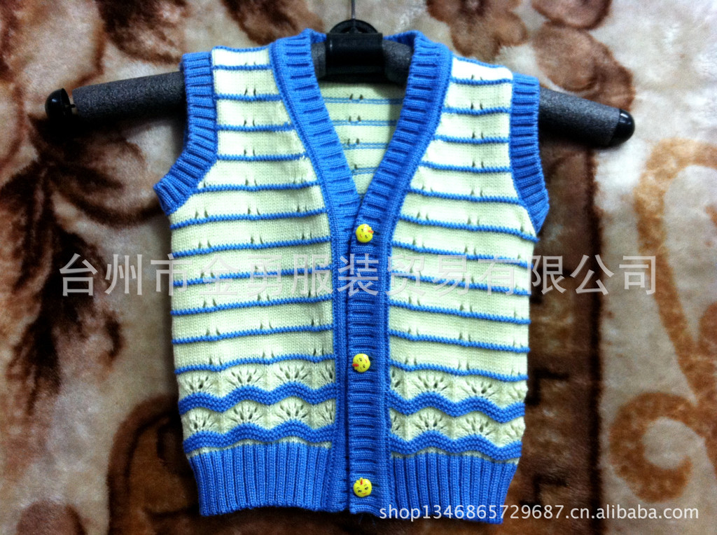 韩版双色开衫v领儿童针织衫儿童毛衣背心 童毛衣 2013春秋款毛衣