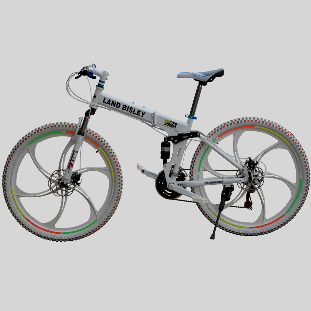 【正品】21速四连杆减震越野折叠山地自行车 厂家直供山地车