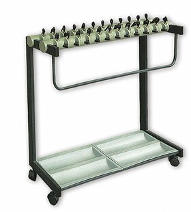 厂家促销 24头带锁豪华型不锈钢雨伞架 量大从优 欢迎致电