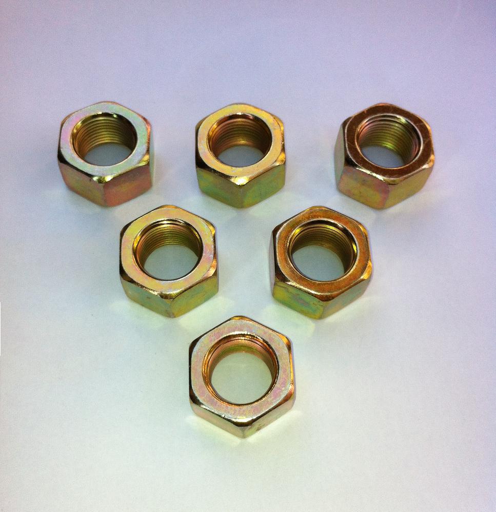 六角螺母 gb6171 m20*1.5 八级镀彩锌