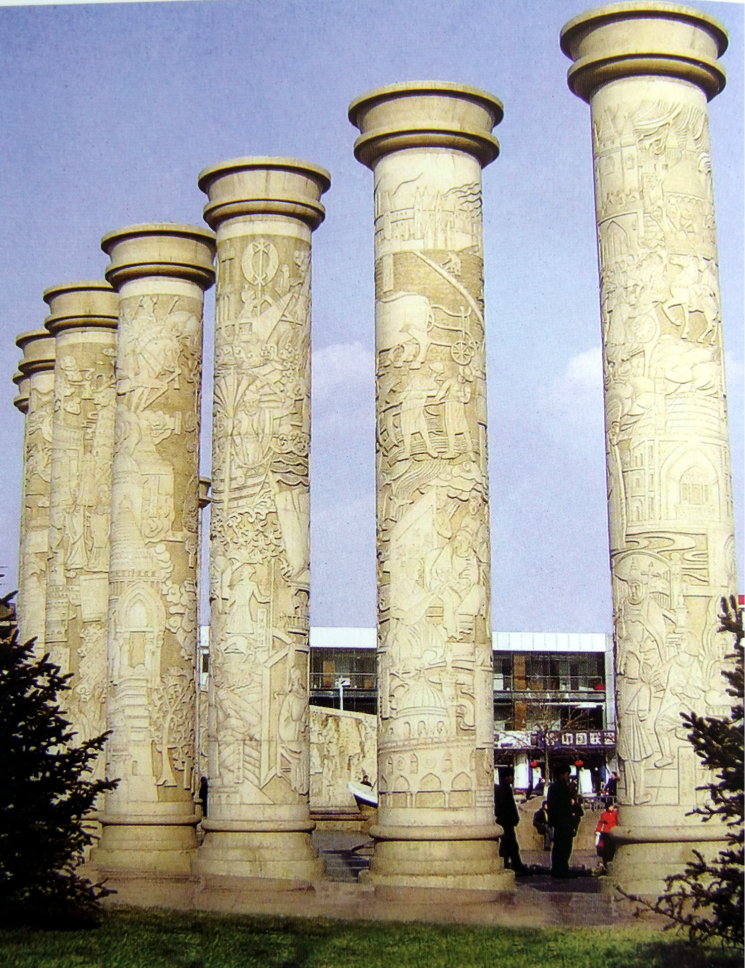 曲阳景观雕塑石雕欧式 中式文化柱 罗马柱 组合花柱加工制作