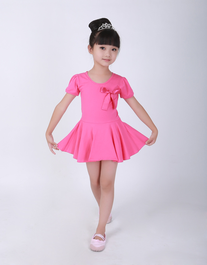 儿童舞蹈服练功服女童舞蹈服装幼儿芭蕾舞裙少儿演出舞蹈裙图片_9