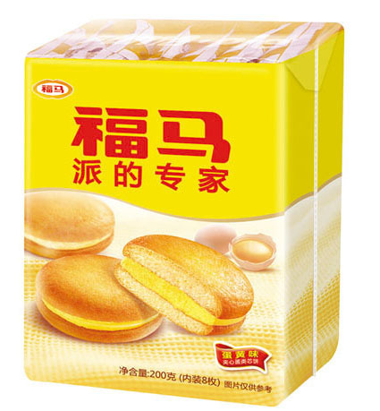 批发休闲零食福马夹心派200克 每箱30袋 四种口味图片_8
