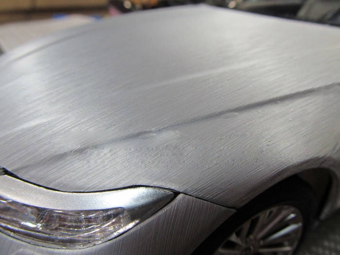 汽车改色膜 金属拉丝膜 金色 灰色 车身贴 拉丝改装膜 电镀拉丝膜