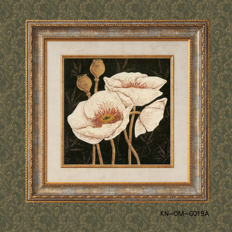 美克美家高档装饰画欧式复古花卉有框画酒店会所挂画壁画墙画