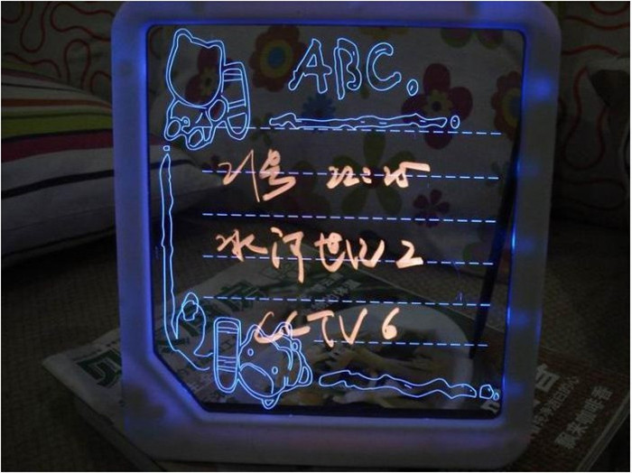 led荧光留言板/电子手写板荧光板/发光留言板广告板