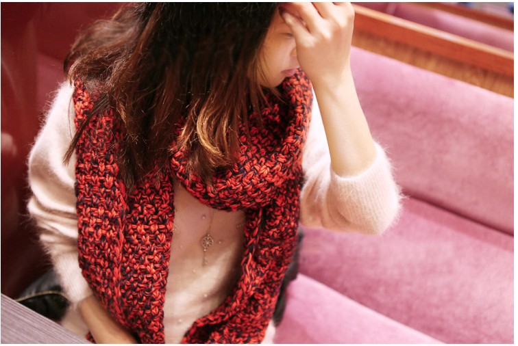 秋冬季韩国 想你围巾 尹恩惠同款毛线加厚男女围巾脖厂家批发