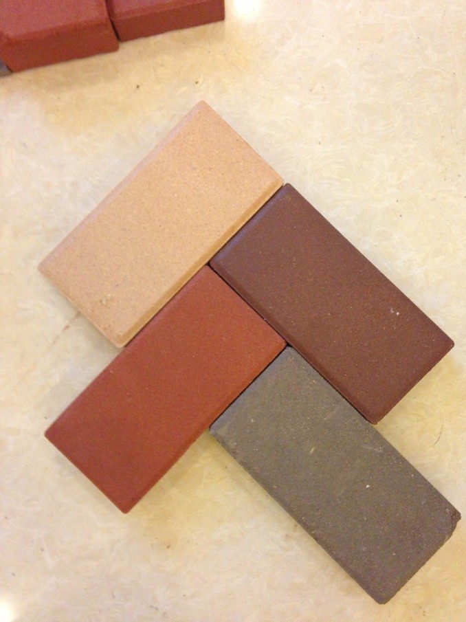 宜兴优质陶土烧结砖 路面砖 紫砂广场砖 防滑砖 生态砖